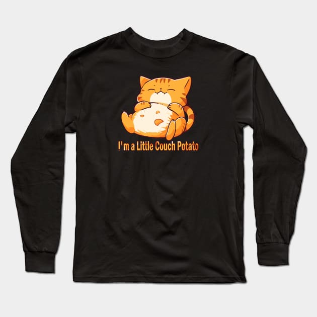 I'm a little couch potato cat Long Sleeve T-Shirt by Myanko